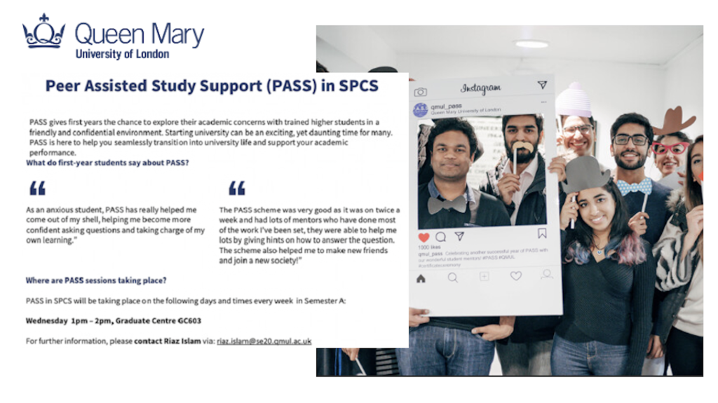 School of Physical and Chemical Sciences Peer Asssisted Study Support (PASS)